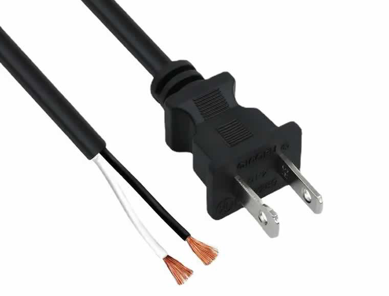 American Power Cord UL certified 2 PINS NEMA 1-15P Plug